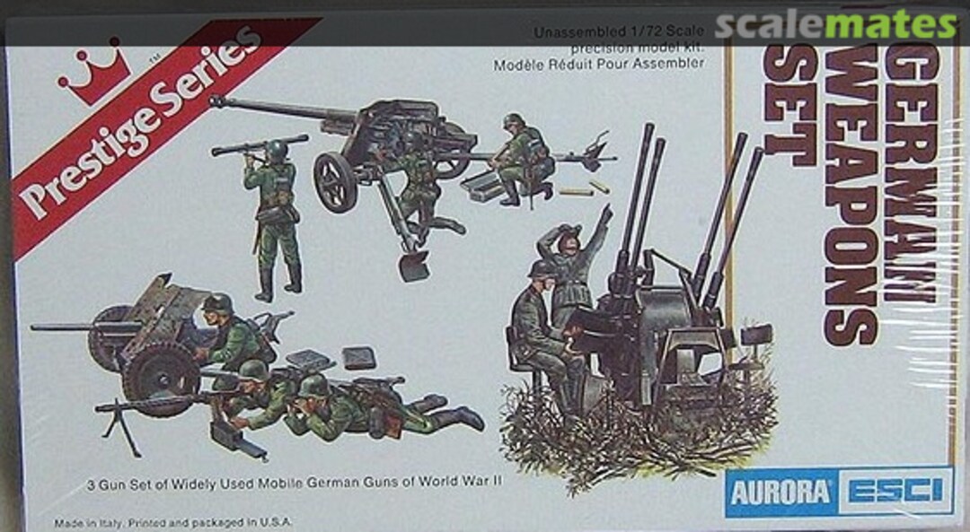 Boxart German Weapons Set 6218 Aurora/ESCI Boxart German Weapons Set 6218 Aurora/ESCI