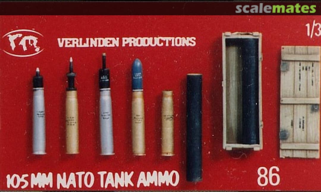 Boxart 105mm NATO Tank Ammo 86 Verlinden Productions