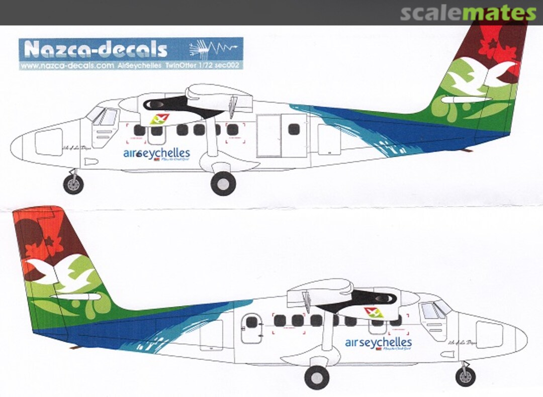 Boxart Air Seychellen (Twinotter) sce002 Nazca decals