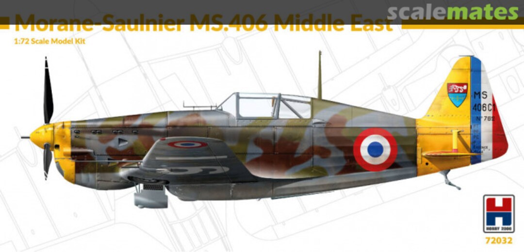 Boxart Morane-Saulnier MS.406 Middle East 72032 Hobby 2000 Boxart Morane-Saulnier MS.406 Middle East 72032 Hobby 2000