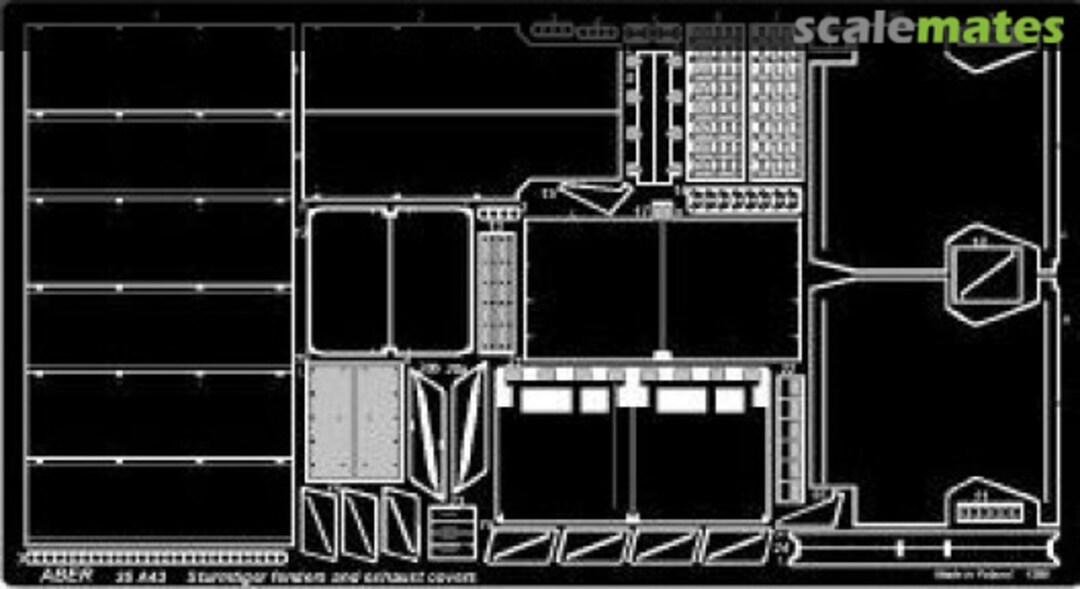 Boxart Fenders & Exhaust Covers for Sturmtiger 35A43 Aber Boxart Fenders & Exhaust Covers for Sturmtiger 35A43 Aber