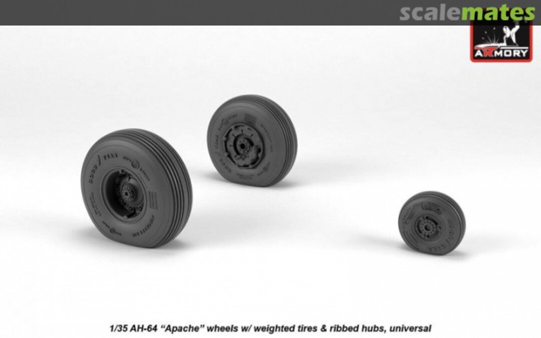 Boxart AH-64 Apache wheels w/ weighted tires, ribbed hubs AW35305 Armory Boxart AH-64 Apache wheels w/ weighted tires, ribbed hubs AW35305 Armory