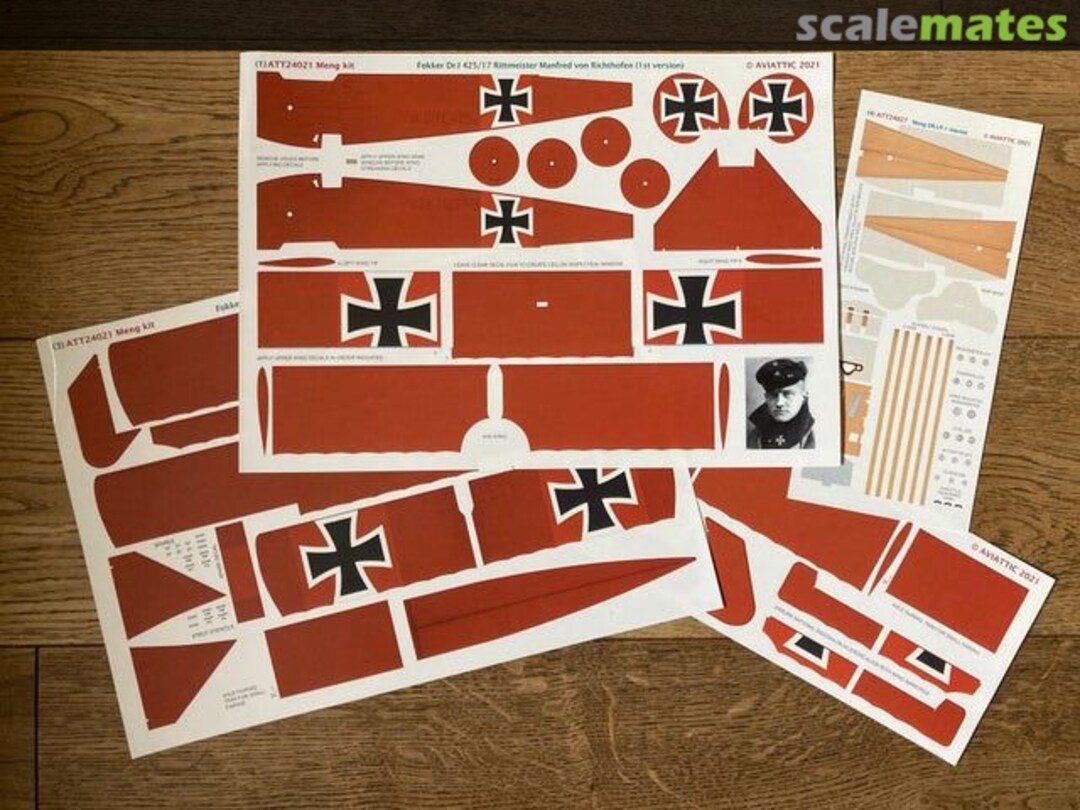 Boxart Fokker DR.I 425/17 Rittmeister Manfred von Richthofen (1st version) ATT24021 Aviattic Boxart Fokker DR.I 425/17 Rittmeister Manfred von Richthofen (1st version) ATT24021 Aviattic