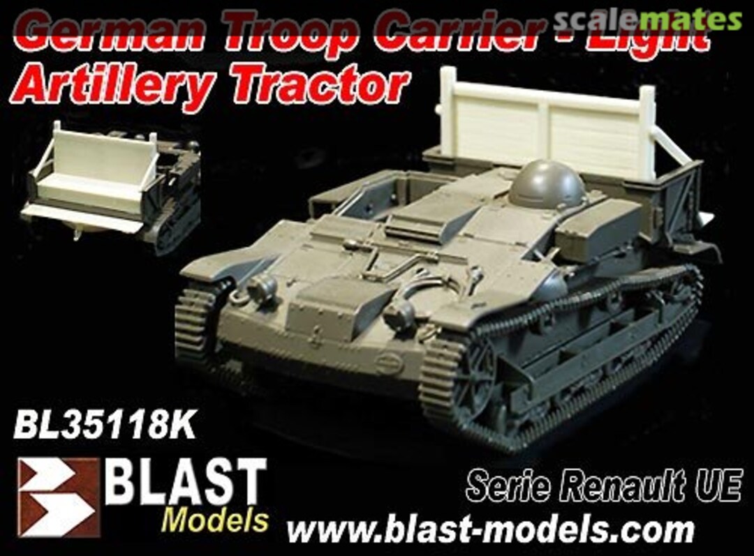 Boxart German Troop Carrier LIGHT ARTILLERY TRACTOR BL35118K Blast Models Boxart German Troop Carrier LIGHT ARTILLERY TRACTOR BL35118K Blast Models