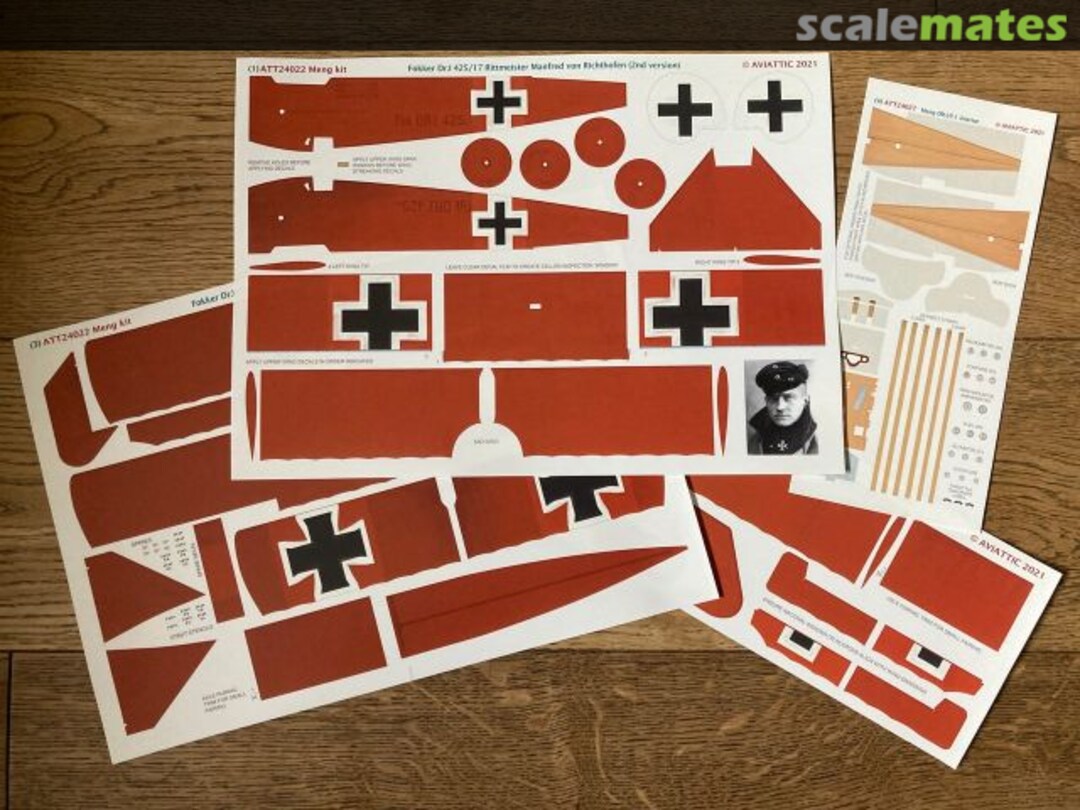 Boxart Fokker DR.I 425/17 Rittmeister Manfred von Richthofen (final version) ATT24022 Aviattic Boxart Fokker DR.I 425/17 Rittmeister Manfred von Richthofen (final version) ATT24022 Aviattic