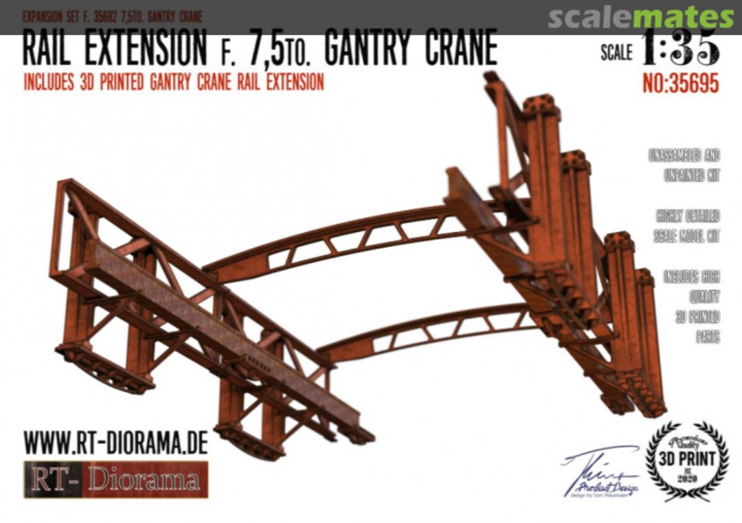 Boxart Rail Extension for 7,5to Gantry Crane 35695 RT-Diorama