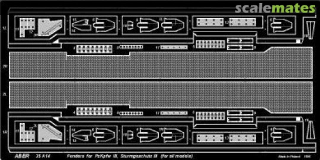 Boxart Fenders for Pz.Kpfw. III and StuG. III 35A014 Aber Boxart Fenders for Pz.Kpfw. III and StuG. III 35A014 Aber