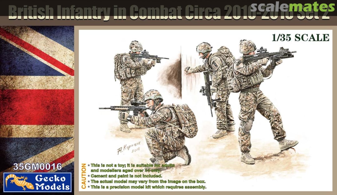 Gecko Models 1//35scale 35GM0016 BRITISH INFANTRY IN COMBAT CIRCA 2010-2016 SET 2