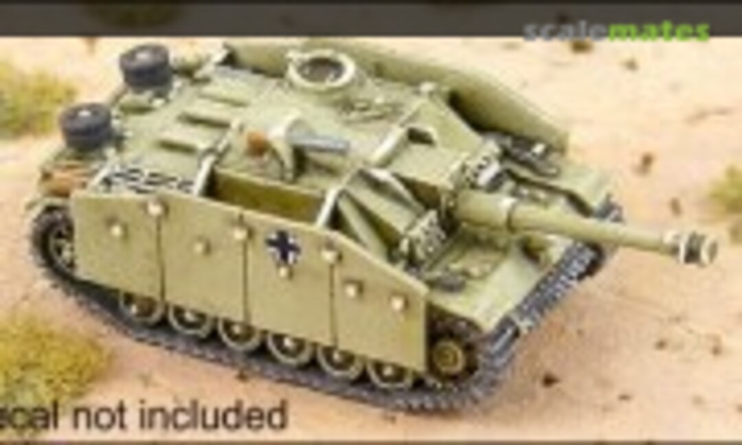 1:285 STuG III G with Side Skirts (GHQ Models (wargaming, miniatures) G578) G578