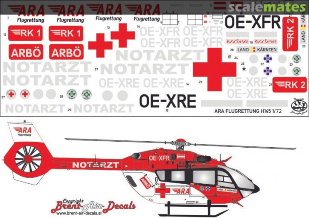 Boxart Airbus EC-145 HZ 72313 Brent-Air-Decals