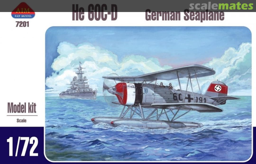 Boxart Heinkel He 60C/D German Seaplane 7201 AIM Fan Model Boxart Heinkel He 60C/D German Seaplane 7201 AIM Fan Model