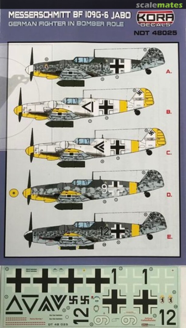 Boxart Messerschmitt Bf 109G-6 Jabo NDT48025 Kora Models Boxart Messerschmitt Bf 109G-6 Jabo NDT48025 Kora Models