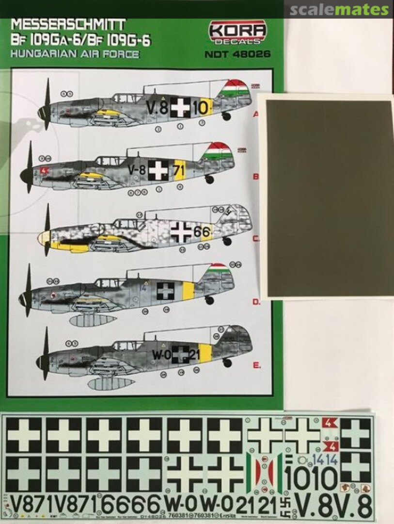 Boxart Messerschmitt Bf 109GA-6/Bf 109G-6 NDT48026 Kora Models