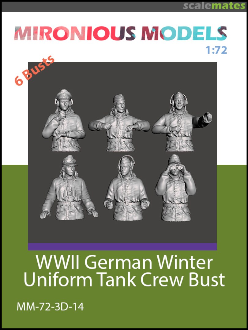 Boxart WWII German Winter Uniform Tank Crew Bust MM-72-3D-14 Mironious Models Boxart WWII German Winter Uniform Tank Crew Bust MM-72-3D-14 Mironious Models
