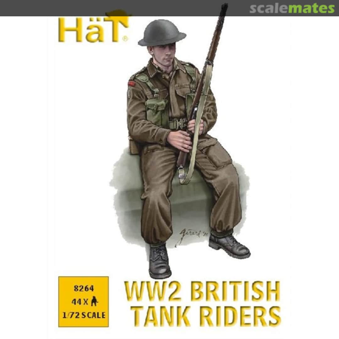 Boxart British Tank Riders WW II 8264 HäT (Hat) Boxart British Tank Riders WW II 8264 HäT (Hat)