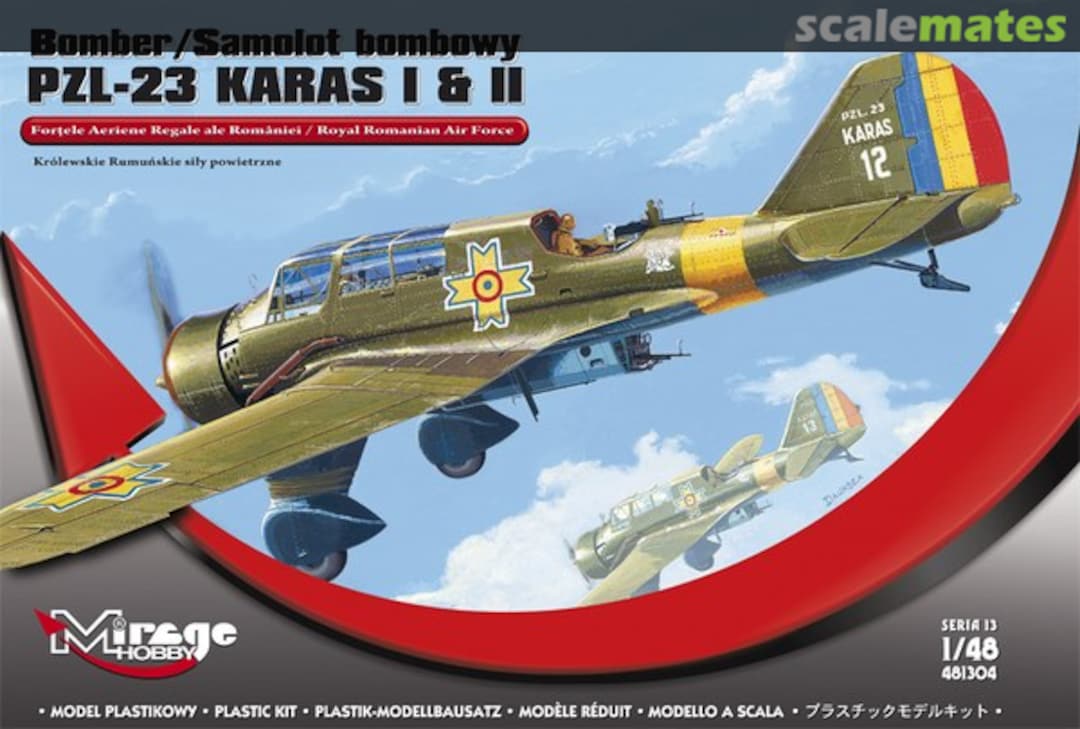 Boxart PZL-23 KARAS I & II 481304 Mirage Hobby Boxart PZL-23 KARAS I & II 481304 Mirage Hobby