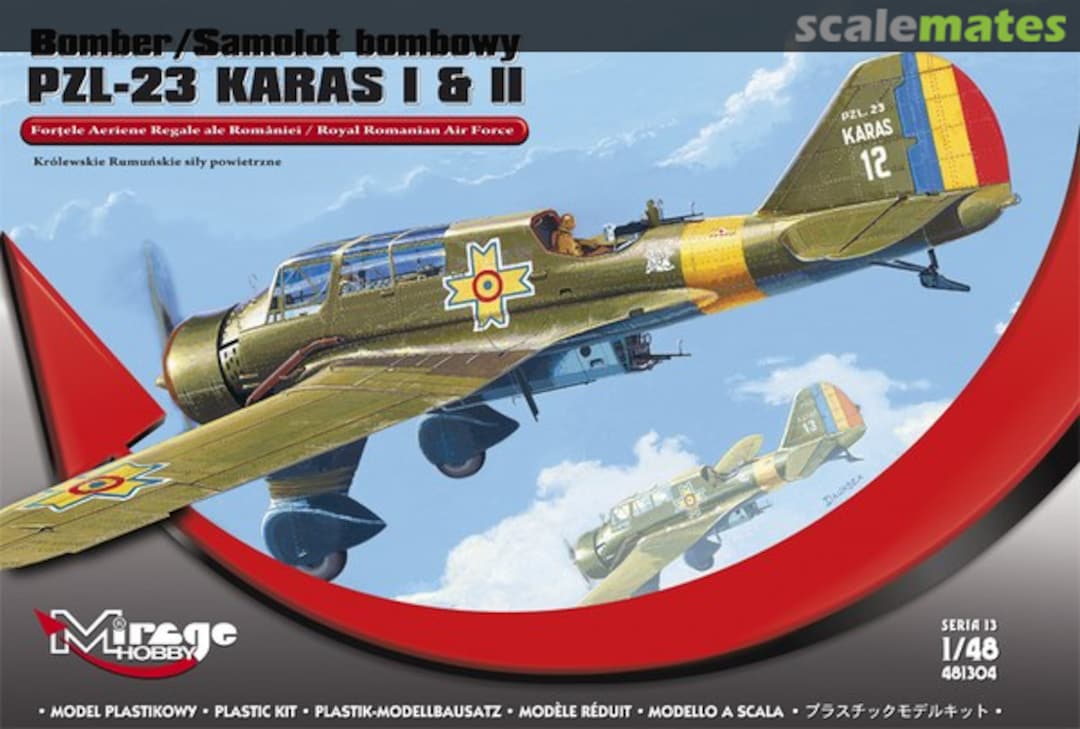 Boxart PZL-23 KARAS I & II 481304 Mirage Hobby