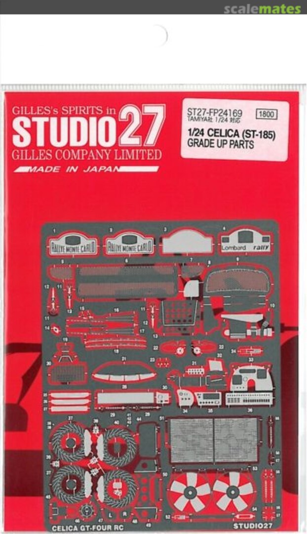 Boxart Toyota ST185 Celica Upgrade Parts (for Tamiya) ST27-FP24169 Studio27