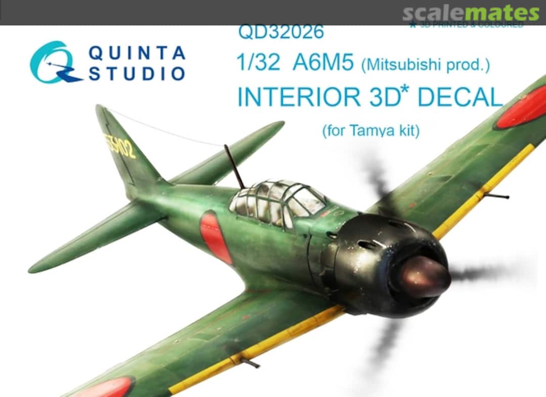 Boxart A6M5 (Mitsubishi Prod.) interior 3D decals QD3206 Quinta Studio Boxart A6M5 (Mitsubishi Prod.) interior 3D decals QD3206 Quinta Studio