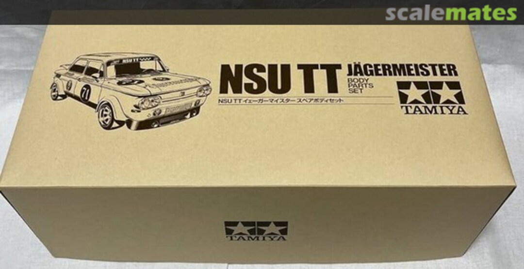 Boxart NSU TT Jägermeister Body Parts Set 51594 Tamiya Boxart NSU TT Jägermeister Body Parts Set 51594 Tamiya