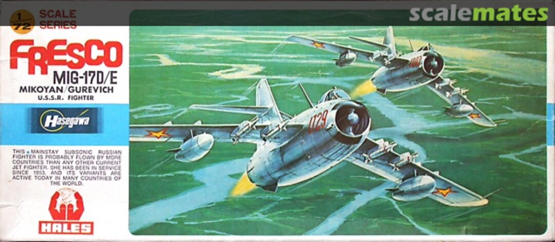 Boxart Fresco MiG-17D/E JS-083 Hasegawa/Hales