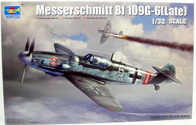 WWII german deutsche Messerschmitt Bf 109 G-2//Trop in 1:32 Trumpeter 02295 Neu