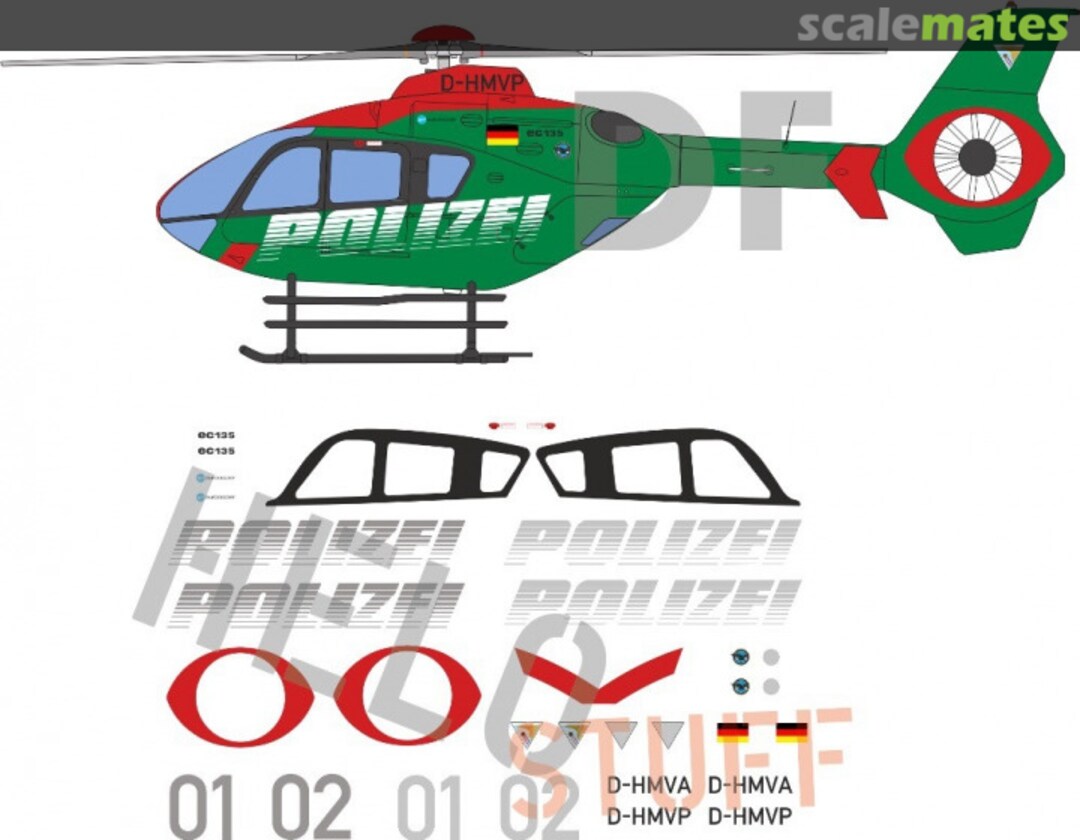 Boxart EC-135 "Polizei Mecklenburg-Vorpommern" DF22272 DF HeloStuff Boxart EC-135 "Polizei Mecklenburg-Vorpommern" DF22272 DF HeloStuff