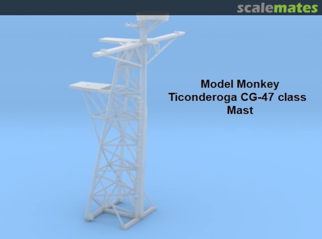 Boxart Ticonderoga CG-47 class Cruiser Mast MM350-CG47-Mast Model Monkey Boxart Ticonderoga CG-47 class Cruiser Mast MM350-CG47-Mast Model Monkey