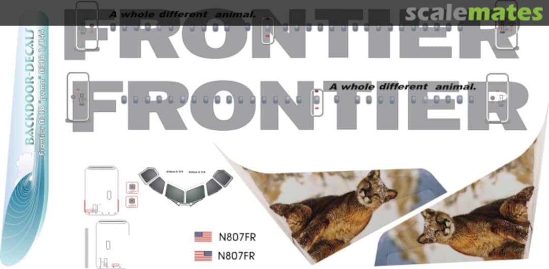 Boxart Frontier A318 Cougar fro004 Nazca decals Boxart Frontier A318 Cougar fro004 Nazca decals