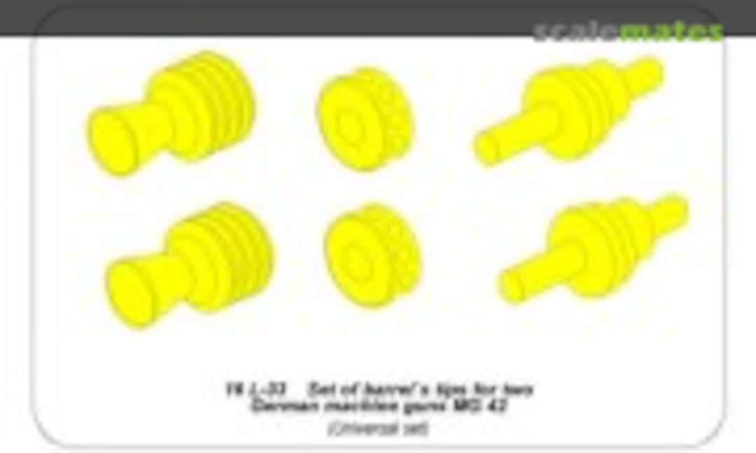 1:16 Set of barrel`s tips for two German machine guns MG 42 (Aber 16L-33) 16L-33