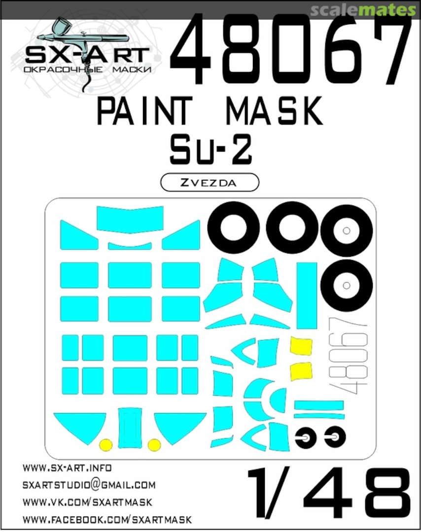 Boxart Su-2 paint masks 48067 SX-Art Boxart Su-2 paint masks 48067 SX-Art