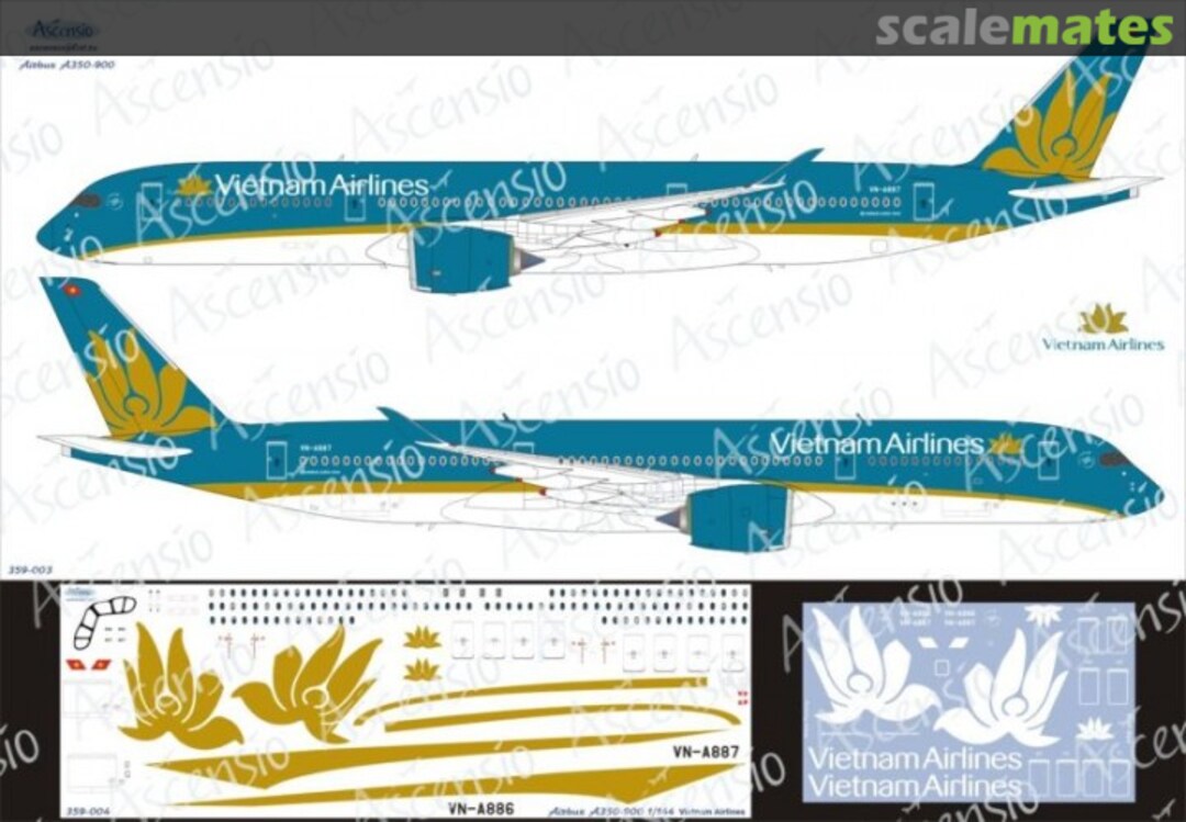 Boxart Airbus A350-900 Vietnam Airlines 359-004 Ascensio Boxart Airbus A350-900 Vietnam Airlines 359-004 Ascensio