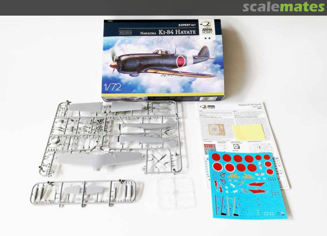 Contents Nakajima Ki-84 Hayate 70051 Arma Hobby Contents Nakajima Ki-84 Hayate 70051 Arma Hobby
