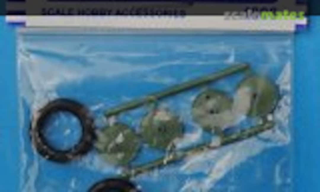 4808 1:48 Rubber wheels 1/48 for Po-2 aircraft (Elf Production of Model Accessories 4808)