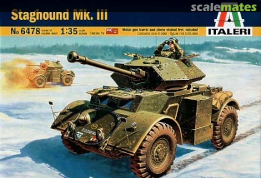 Boxart Staghound Mk.III 6478 Italeri Boxart Staghound Mk.III 6478 Italeri