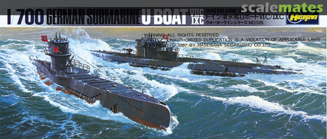 Boxart U-Boat VIIC/IXC 49901 Hasegawa