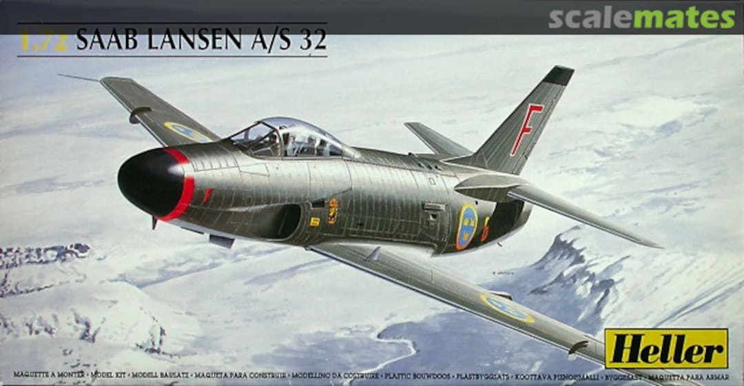 Picture is of this or a similar Edition: <a href="http://www.scalemates.com/kits/heller-80343-saab-lansen-a-s-32--103853" target="_blank">Saab Lansen A/S 32</a>