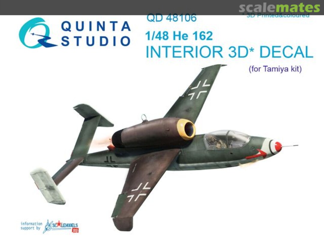 Boxart He 162 interior 3D decals QD48106 Quinta Studio Boxart He 162 interior 3D decals QD48106 Quinta Studio