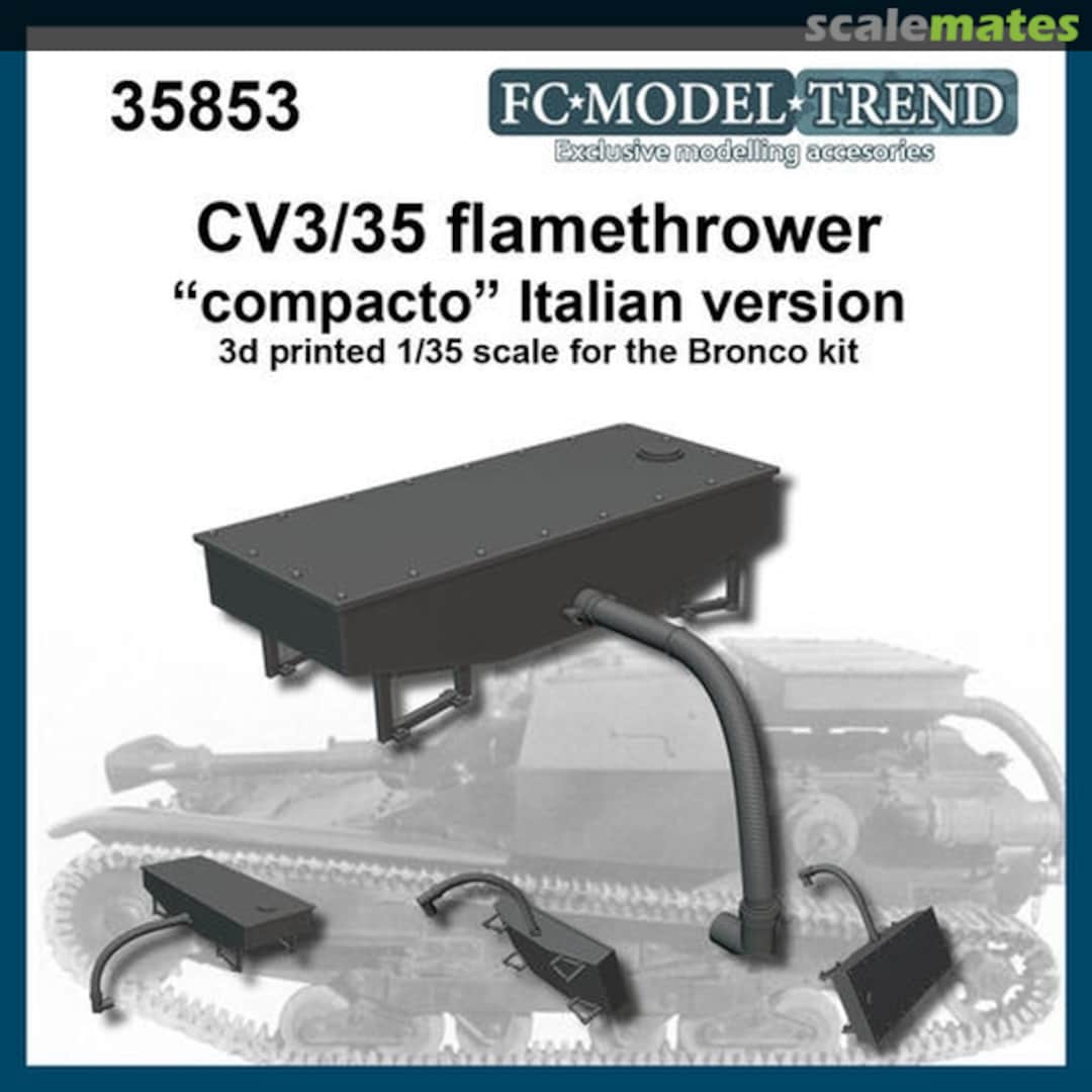 Boxart CV3/35 Flamethrower "compacto" Italian Version 35383 FC Model Trend Boxart CV3/35 Flamethrower "compacto" Italian Version 35383 FC Model Trend