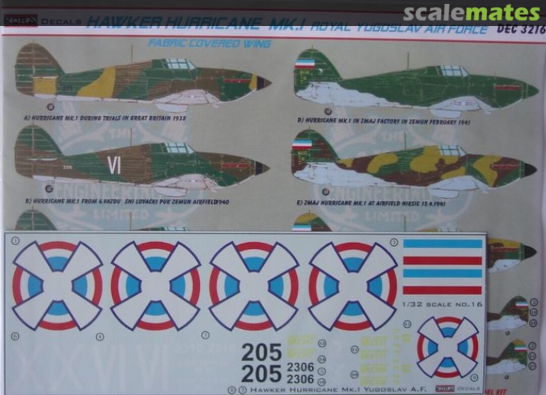 Boxart Hawker Hurricane Mk.I DEC3216 Kora Models Boxart Hawker Hurricane Mk.I DEC3216 Kora Models