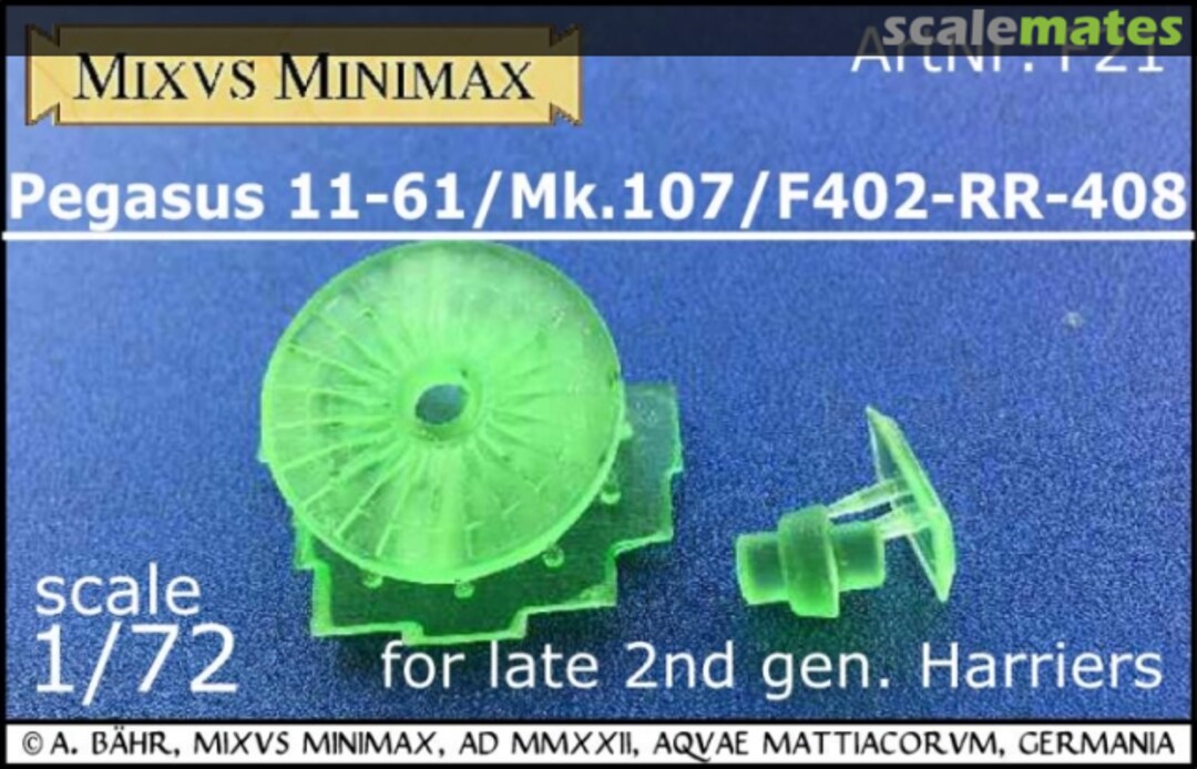 Boxart Fan Pegasus 11-61/ Mk.107 F21 Mixvs Minimax Boxart Fan Pegasus 11-61/ Mk.107 F21 Mixvs Minimax
