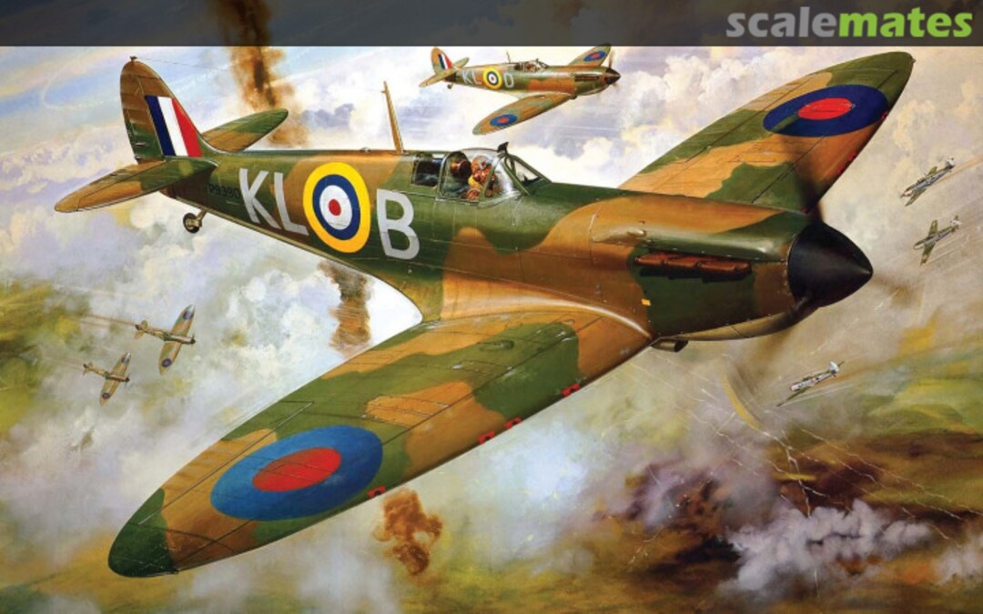 Boxart Supermarine Spitfire Mk1a A12001V Airfix Boxart Supermarine Spitfire Mk1a A12001V Airfix