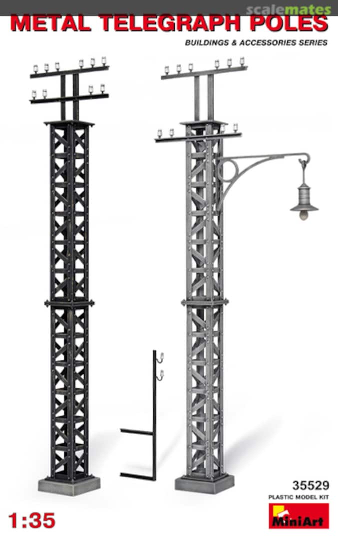 Boxart Metal Telegraph Poles 35529 MiniArt Boxart Metal Telegraph Poles 35529 MiniArt