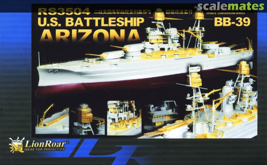 Boxart USS Arizona BB-39 Super Upgrade Set RS3504 Lion Roar