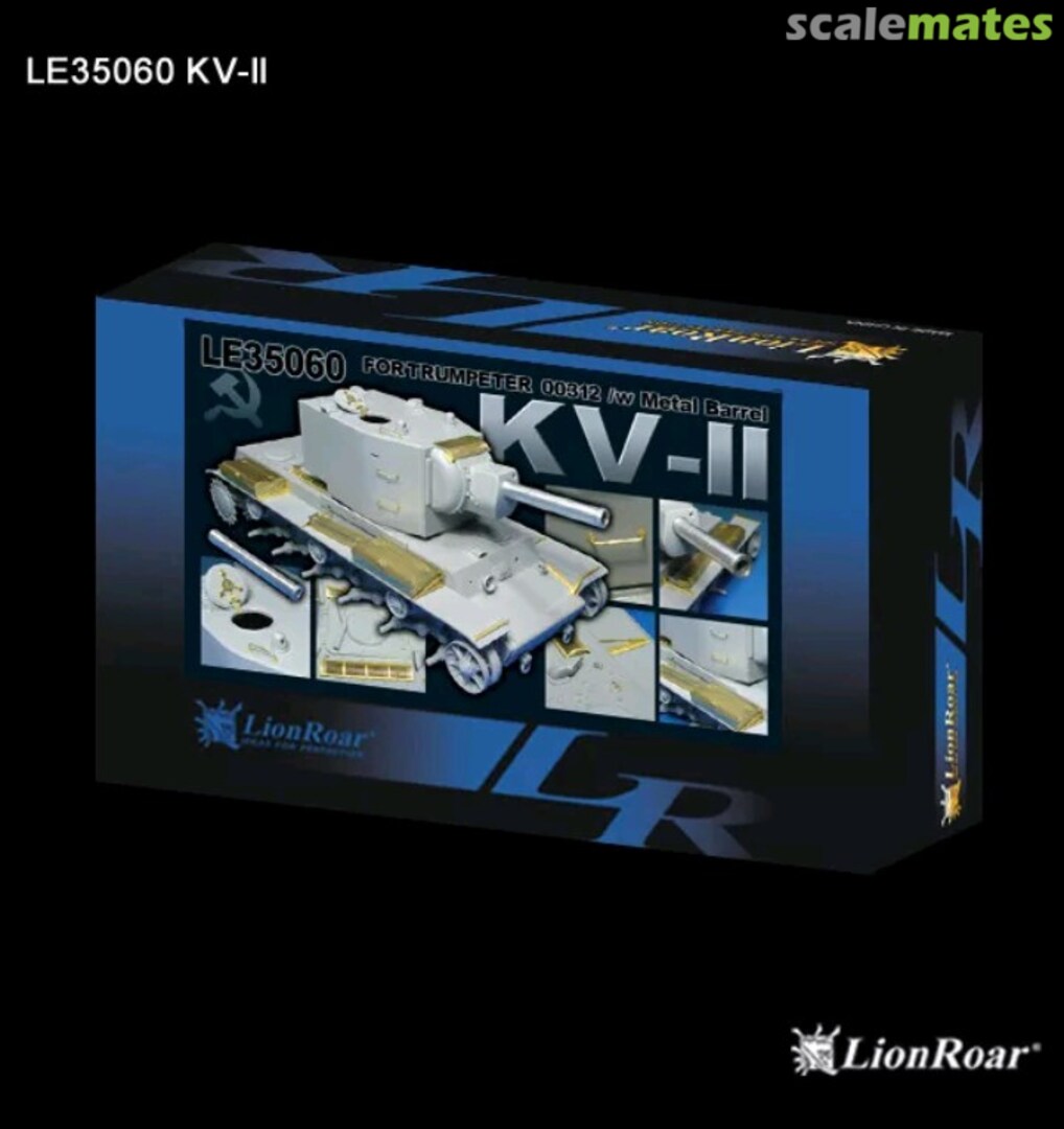Boxart Russian KV-2 Detail Set w/Metal Barrel LE35060 Lion Roar Boxart Russian KV-2 Detail Set w/Metal Barrel LE35060 Lion Roar