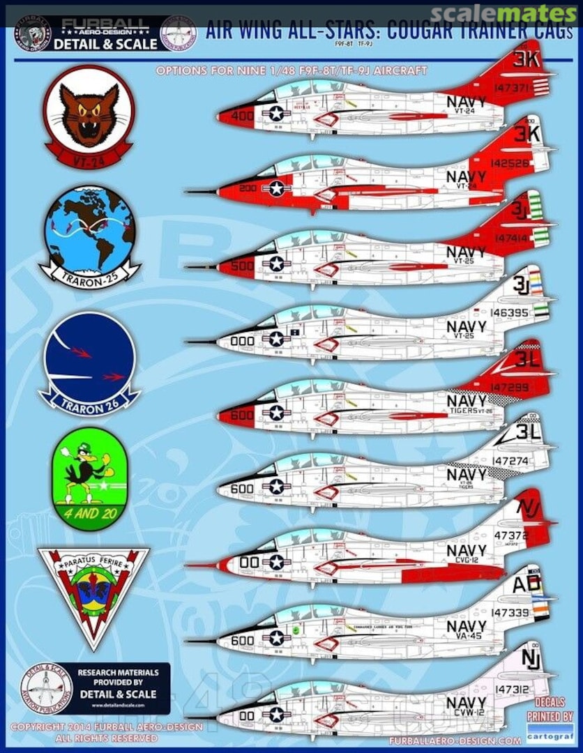Boxart Air Wing All Stars: Cougar Trainer CAGs F/D&S-4801 Furball Aero-Design Boxart Air Wing All Stars: Cougar Trainer CAGs F/D&S-4801 Furball Aero-Design
