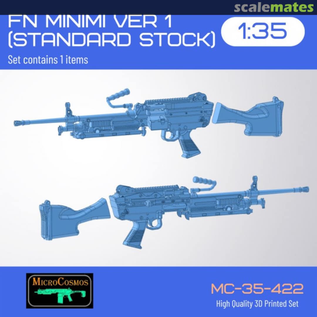 Boxart FN Minimi VER 1 (Standard Stock) MC-35-422 3D MicroCosmos Boxart FN Minimi VER 1 (Standard Stock) MC-35-422 3D MicroCosmos