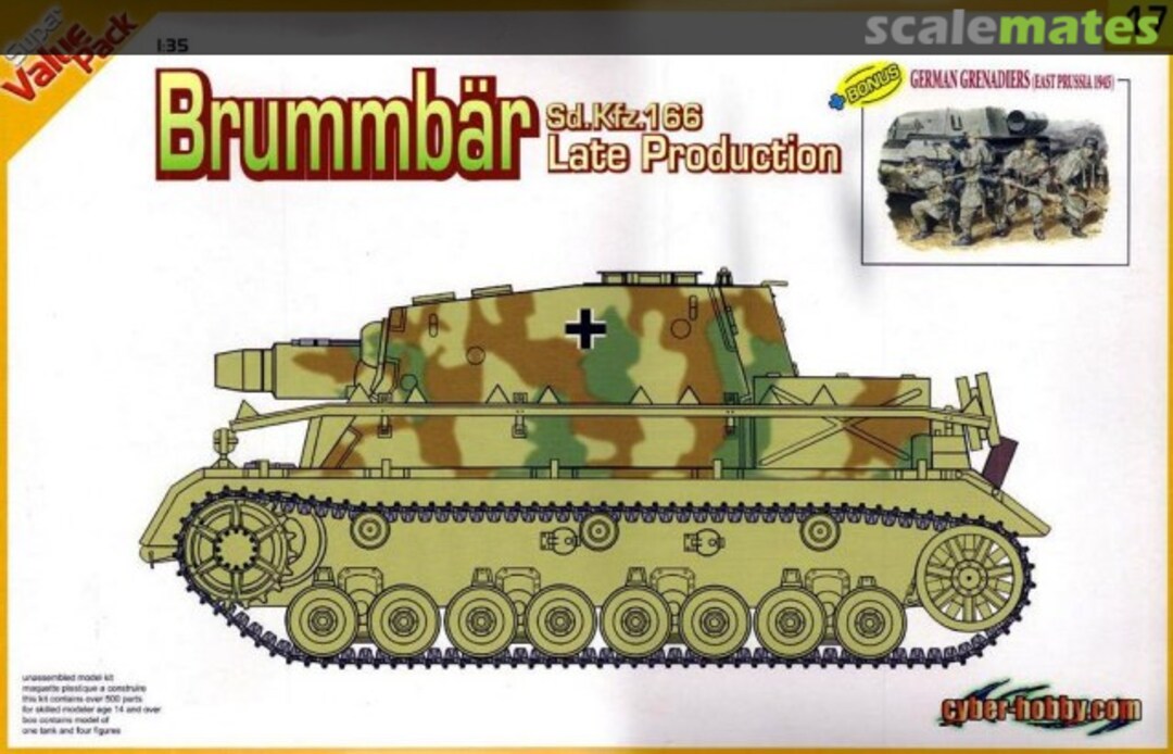 Boxart Brummbär Sd.Kfz.166 9117 Cyber Hobby Boxart Brummbär Sd.Kfz.166 9117 Cyber Hobby