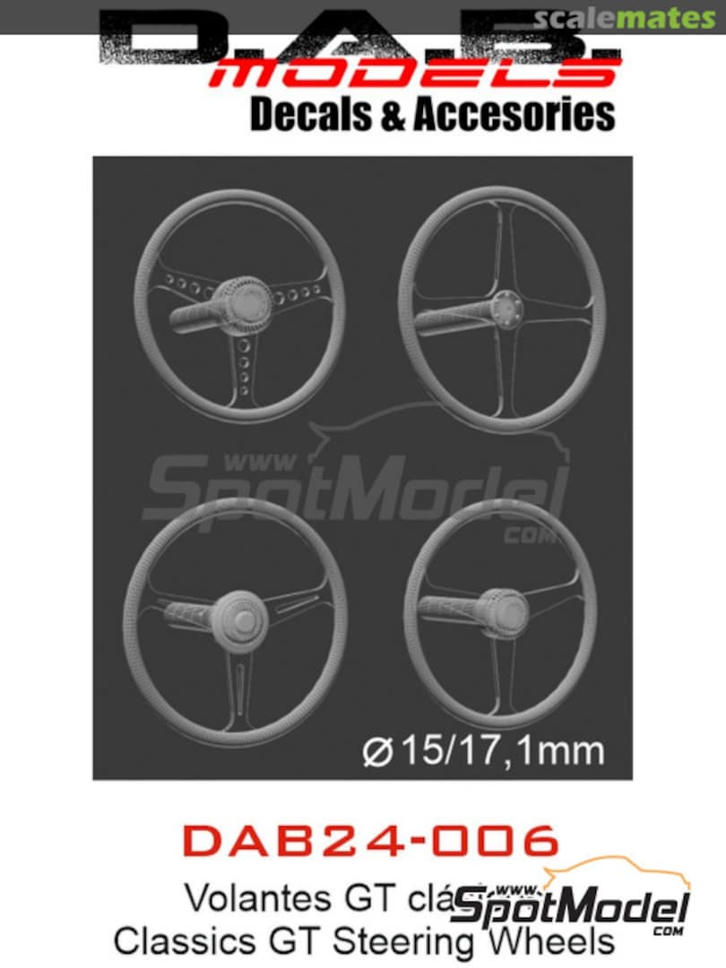 Boxart Classic GT steering wheel - Type A, B, C and D DAB24-006 D.A.B. Models Boxart Classic GT steering wheel - Type A, B, C and D DAB24-006 D.A.B. Models