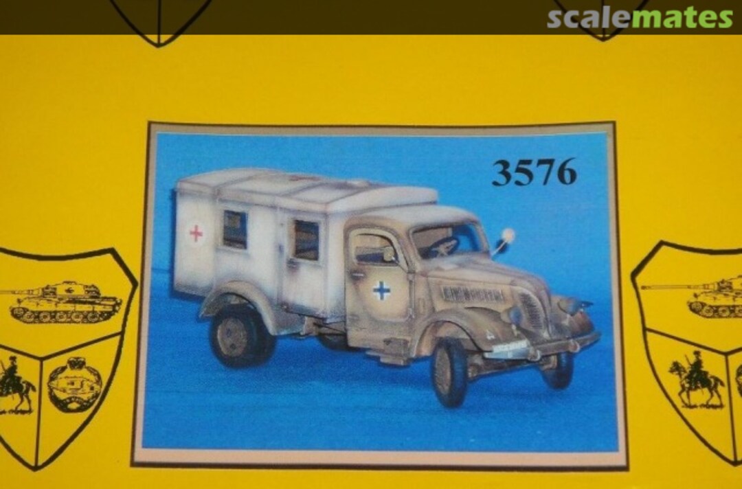 Boxart Phänomen Granit Sanitätskraftwagen 3576 Elite Modell